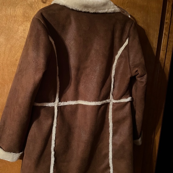 RUFFHEWN SUEDE COAT - Picture 2 of 2